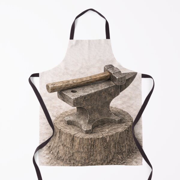 Item preview, Medieval Blacksmith Anvil Hammer Rustic designed and sold by Ykvaere.