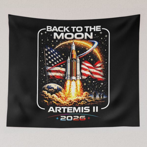 Item preview, Back To The Moon Artemis II 2026 NASA Space Mission Astronaut Journey designed and sold by SanTiOmal.