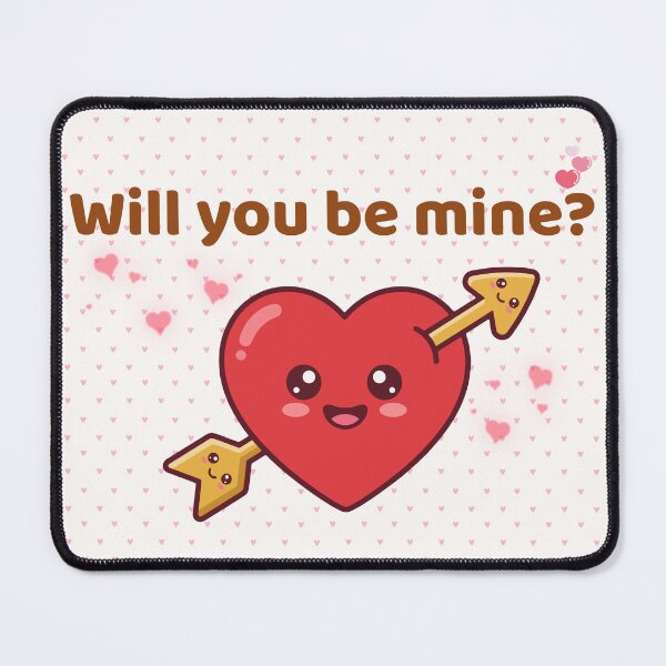 Item preview, Will You Be Mine? - Cute Kawaii Heart and Arrow designed and sold by Rehnair.