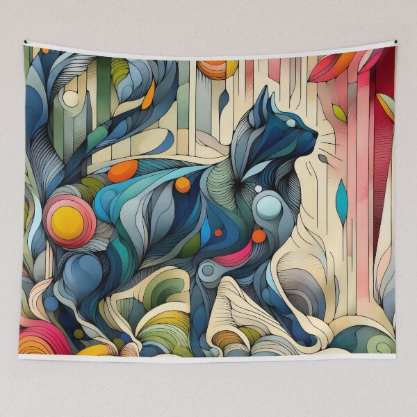 Item preview, Abstract Cat 1 designed and sold by Lukars77.