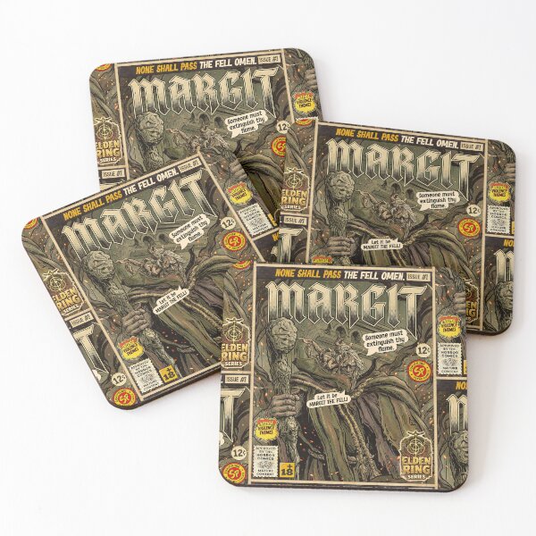 Item preview, Elden Ring Margit the Fell Omen Vintage Comic Cover Art designed and sold by Back2Collage.