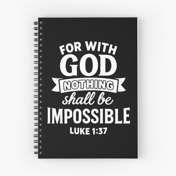 Item preview, Luke 1:37 For Nothing Will Be Impossible With God designed and sold by plushism.