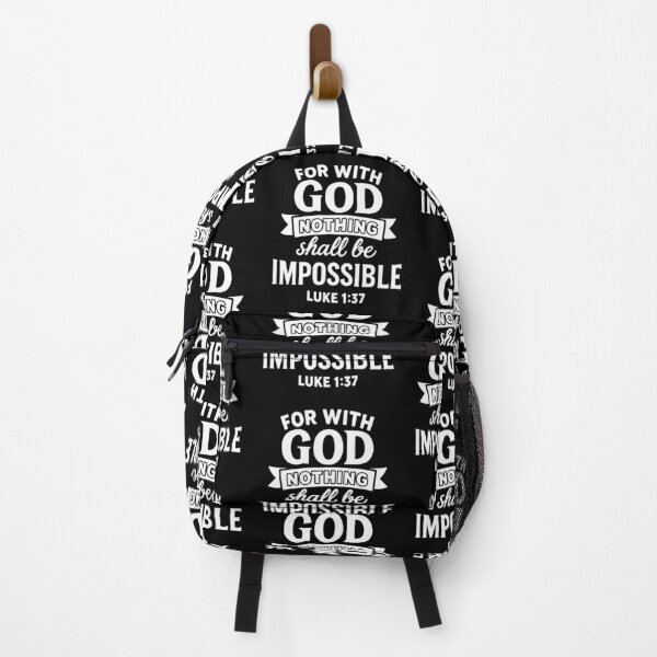 Item preview, Luke 1:37 For Nothing Will Be Impossible With God designed and sold by plushism.