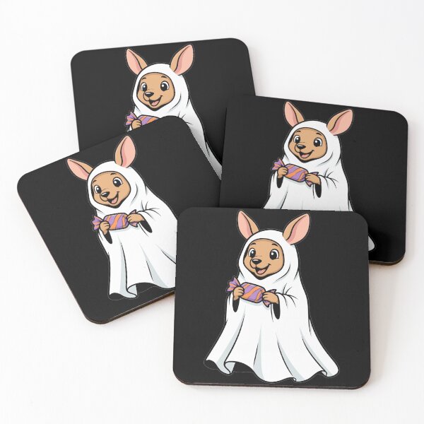 Item preview, Cute Ghost Kangaroo Halloween Trick or Treat designed and sold by k3rstman1.