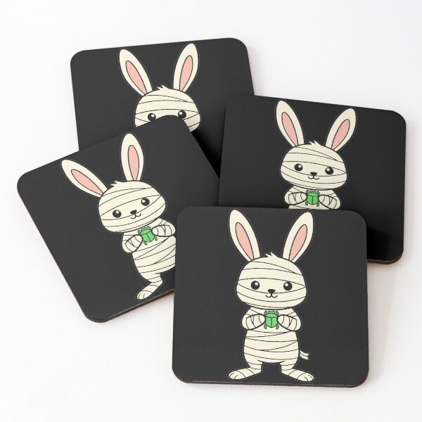 Item preview, Cute Kawaii Mummy Bunny with Scarab Beetle designed and sold by k3rstman1.