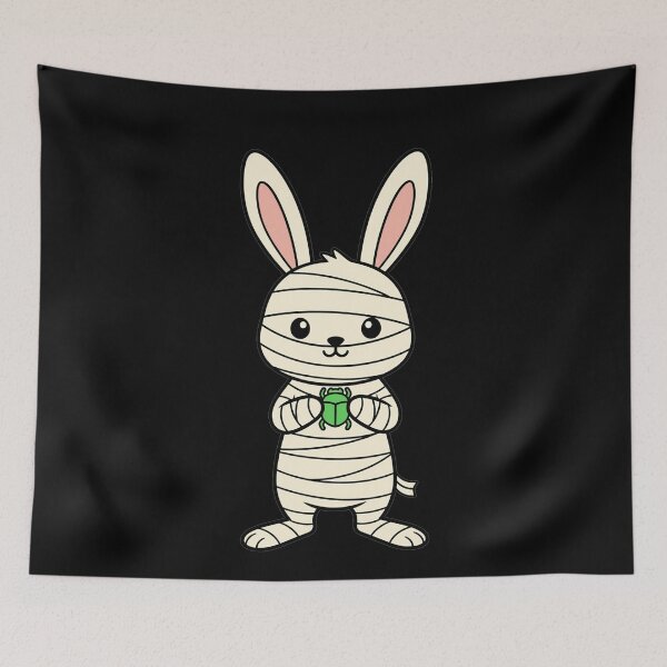 Item preview, Cute Kawaii Mummy Bunny with Scarab Beetle designed and sold by k3rstman1.