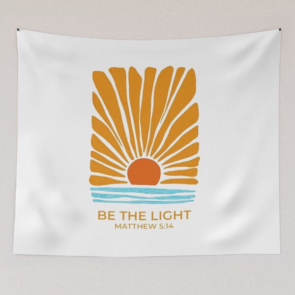 Item preview, Retro Be The Light Matthew 5:14 Christian designed and sold by jeradozola.