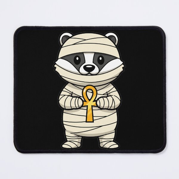 Item preview, Cute Mummy Raccoon with Golden Egyptian Ankh designed and sold by k3rstman1.
