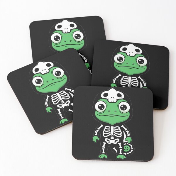 Item preview, Cute Kawaii Chameleon Halloween Skeleton Costume designed and sold by k3rstman1.