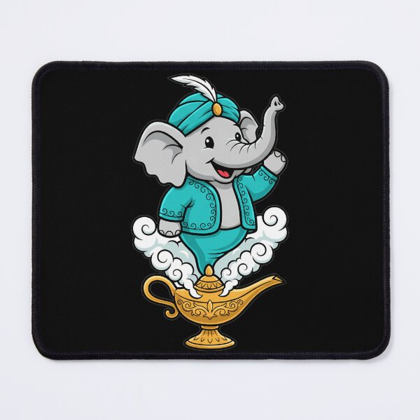 Item preview, Cute Elephant Genie Emerging From Magic Lamp designed and sold by k3rstman1.