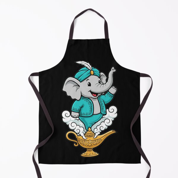 Item preview, Cute Elephant Genie Emerging From Magic Lamp designed and sold by k3rstman1.