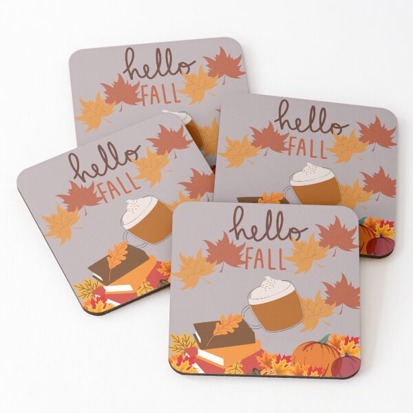 Item preview, Hello Fall Cozy Autumn Leaves designed and sold by KelliesCorner.