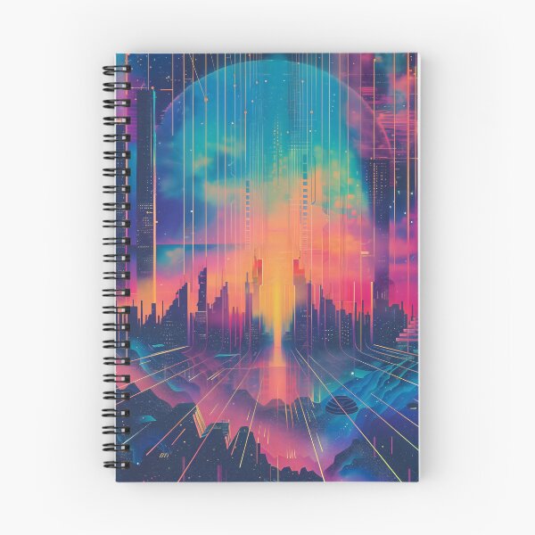 Item preview, Cyberpunk Synthwave Cityscape Retro 80s Poster designed and sold by LuminousFoundry.