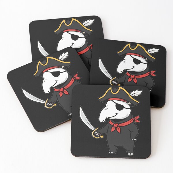 Item preview, Cute Cartoon Anteater Pirate Captain with Cutlass designed and sold by k3rstman1.