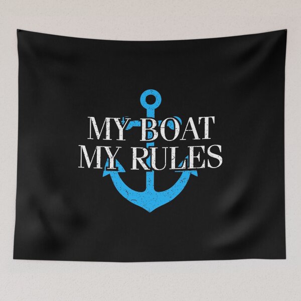 Item preview, My Boat My Rules - Funny Boat Sailing Captain Gift designed and sold by keviacevarya.