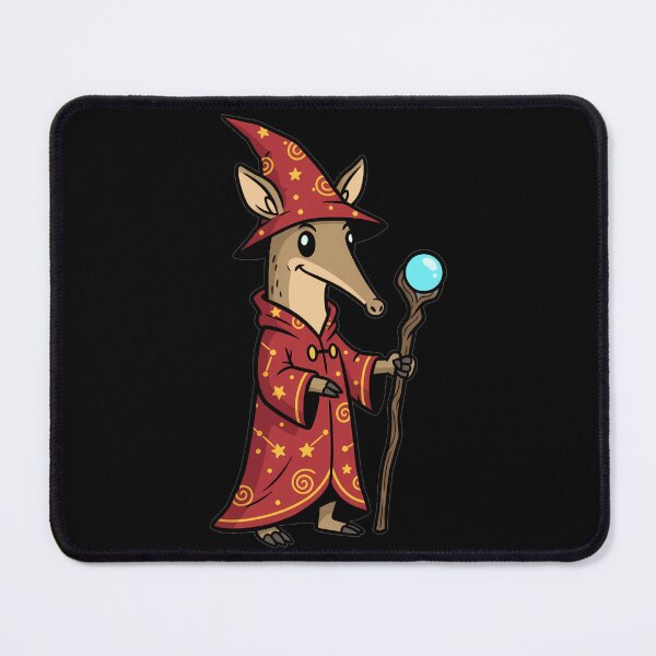 Item preview, Whimsical Aardvark Wizard Mage with Magic Staff designed and sold by k3rstman1.