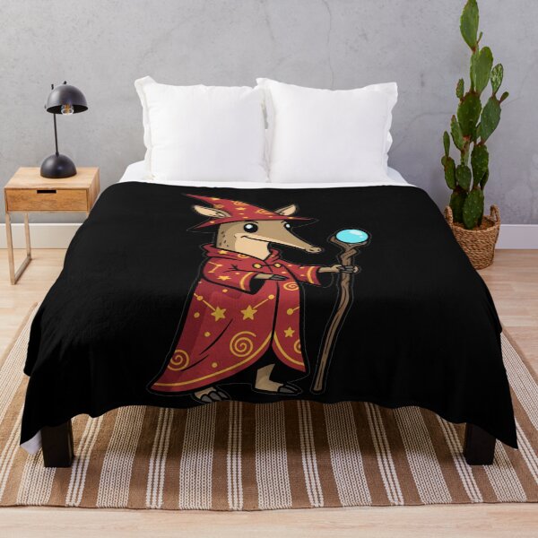 Item preview, Whimsical Aardvark Wizard Mage with Magic Staff designed and sold by k3rstman1.