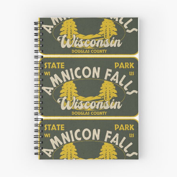 Item preview, Amnicon Falls State Park, Douglas County, Wisconsin, badge design designed and sold by Wanderful-roads.