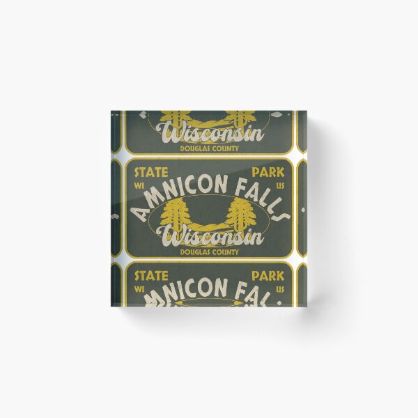 Item preview, Amnicon Falls State Park, Douglas County, Wisconsin, badge design designed and sold by Wanderful-roads.