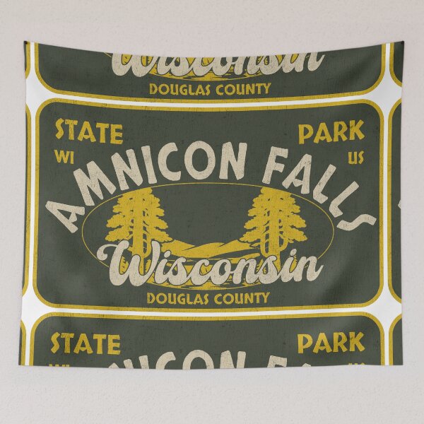 Item preview, Amnicon Falls State Park, Douglas County, Wisconsin, badge design designed and sold by Wanderful-roads.