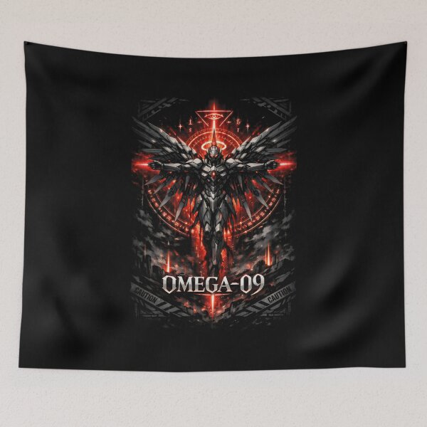 Item preview, Cybernetic Angel Omega-09 Cyberpunk Dark Aesthetic designed and sold by SplashTastic.