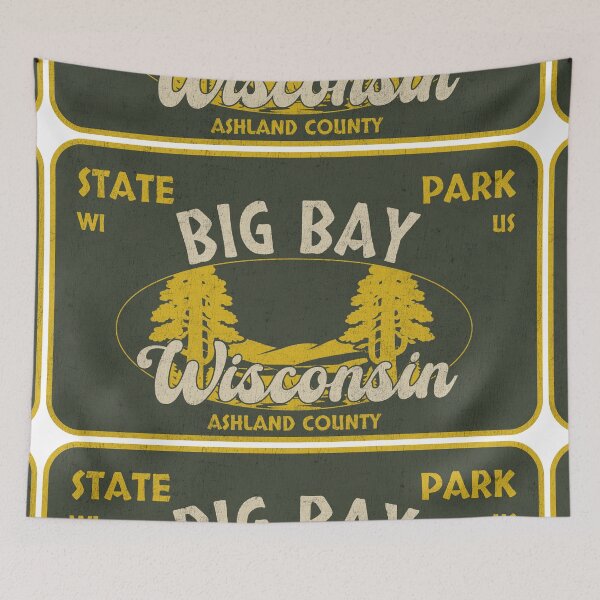 Item preview, Big Bay State Park, Ashland County, Wisconsin, badge design designed and sold by Wanderful-roads.