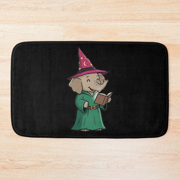 Item preview, Cute Baby Elephant Wizard with Magic Book designed and sold by k3rstman1.