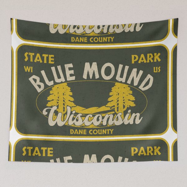 Item preview, Blue Mound State Park, Dane County, Wisconsin, badge design designed and sold by Wanderful-roads.
