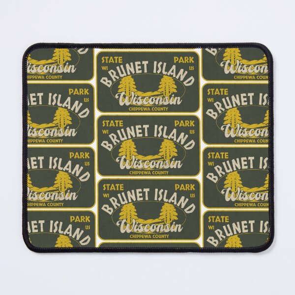 Item preview, Brunet Island State Park, Chippewa County, Wisconsin, badge design designed and sold by Wanderful-roads.