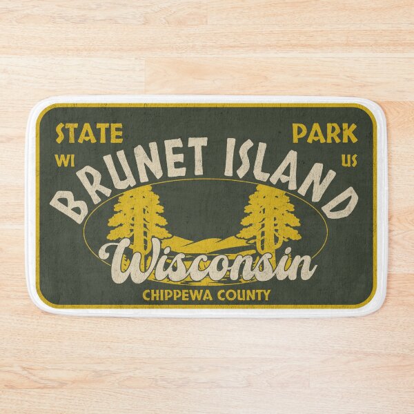 Item preview, Brunet Island State Park, Chippewa County, Wisconsin, badge design designed and sold by Wanderful-roads.