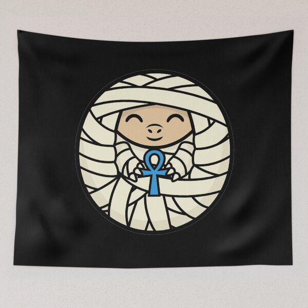 Item preview, Cute Kawaii Mummy with Ancient Egyptian Ankh designed and sold by k3rstman1.