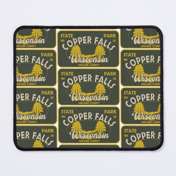 Item preview, Copper Falls State Park, Ashland County, Wisconsin, badge design designed and sold by Wanderful-roads.