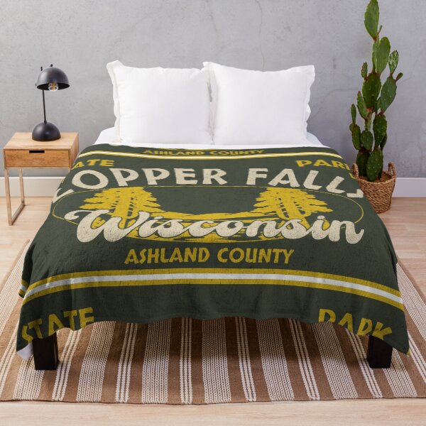 Item preview, Copper Falls State Park, Ashland County, Wisconsin, badge design designed and sold by Wanderful-roads.