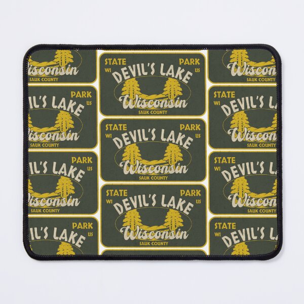 Item preview, Devil's Lake State Park, Sauk County, Wisconsin, badge design designed and sold by Wanderful-roads.
