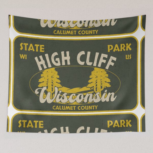 Item preview, High Cliff State Park, Calumet County, Wisconsin, badge design designed and sold by Wanderful-roads.