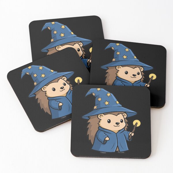 Item preview, Cute Wizard Hedgehog with Magic Wand and Hat designed and sold by k3rstman1.