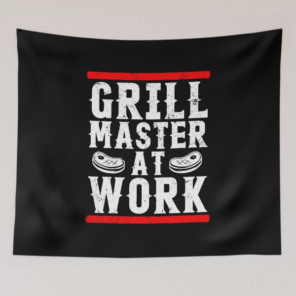 Item preview, Grill Master At Work - Funny BBQ Grill Cooking Gift designed and sold by diannitagemvi.