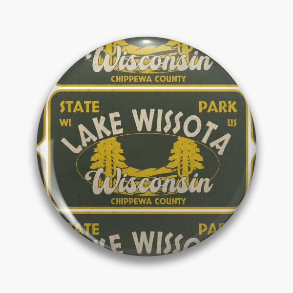 Item preview, Lake Wissota State Park, Chippewa County, Wisconsin, badge design designed and sold by Wanderful-roads.