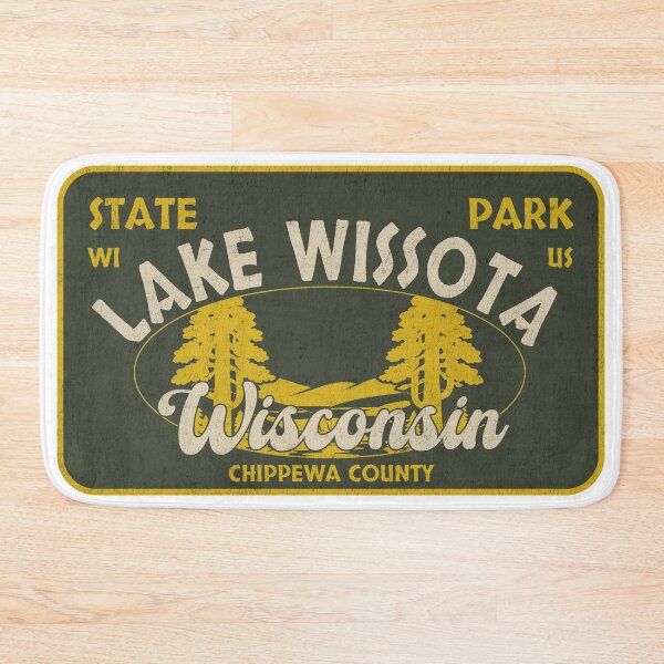 Item preview, Lake Wissota State Park, Chippewa County, Wisconsin, badge design designed and sold by Wanderful-roads.