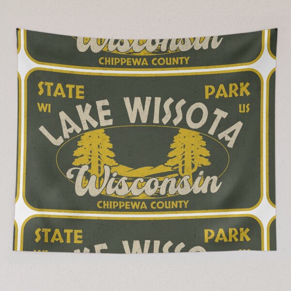 Item preview, Lake Wissota State Park, Chippewa County, Wisconsin, badge design designed and sold by Wanderful-roads.