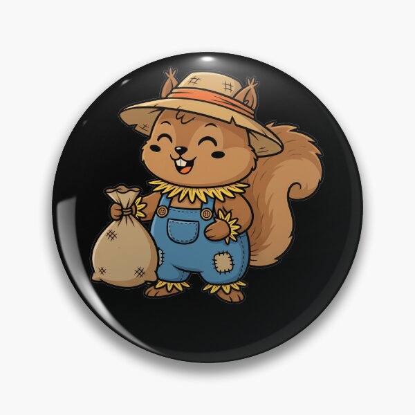 Item preview, Cute Squirrel Scarecrow Autumn Harvest Theme designed and sold by k3rstman1.