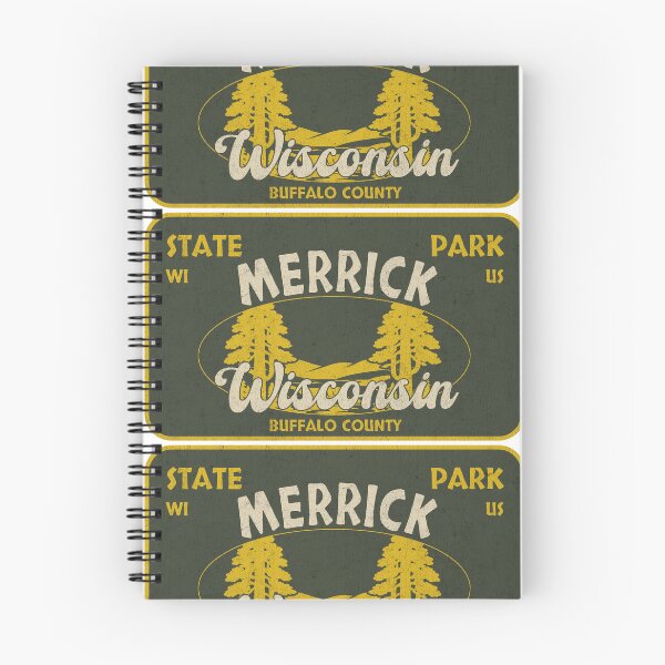 Item preview, Merrick State Park, Buffalo County, Wisconsin, badge design designed and sold by Wanderful-roads.