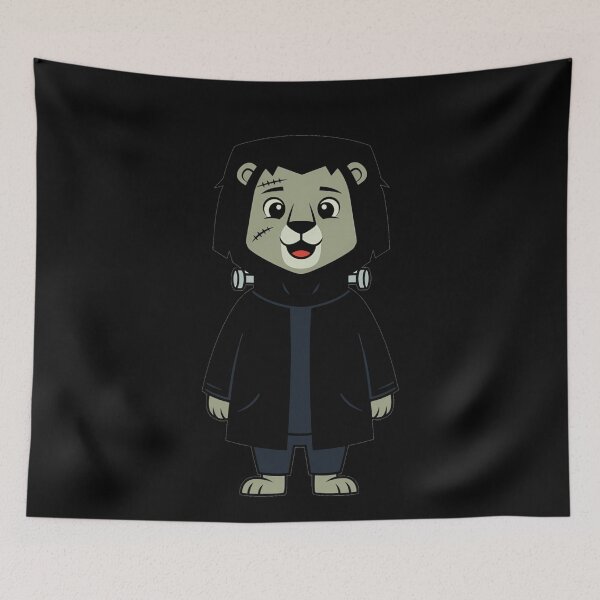 Item preview, Cute Frankenstein Lion Halloween Cartoon Monster designed and sold by k3rstman1.