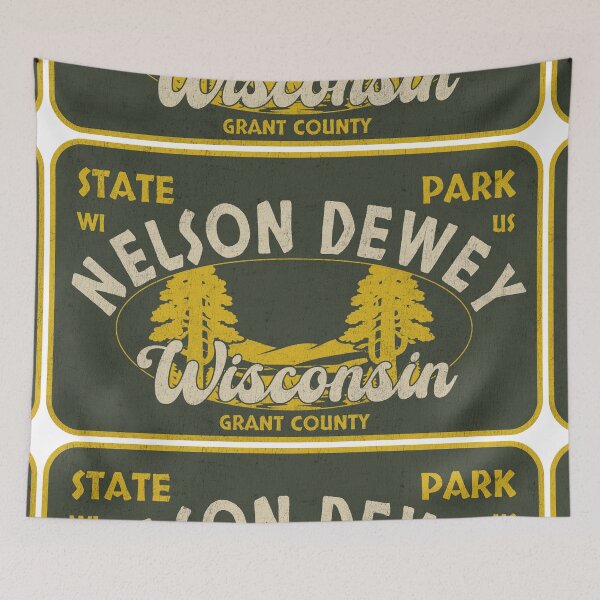 Item preview, Nelson Dewey State Park, Grant County, Wisconsin, badge design designed and sold by Wanderful-roads.