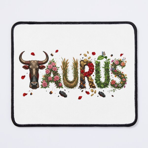 Item preview, Lush Taurus Art – Earthy Bull Zodiac Collage designed and sold by Gianni Capone Italian Design.