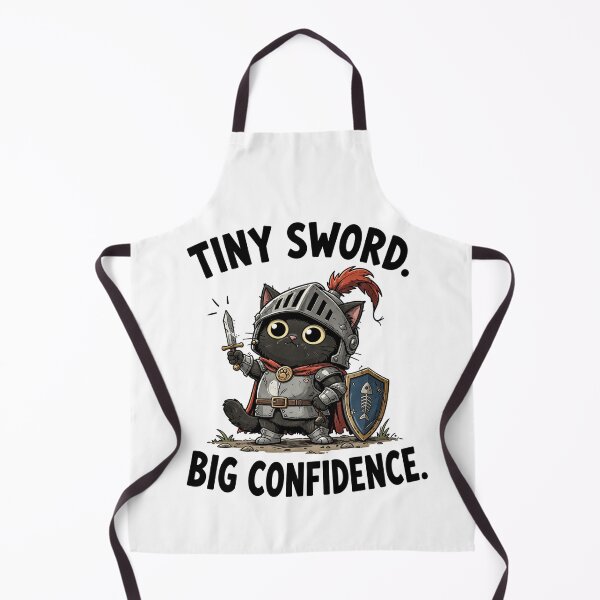 Item preview, Tiny Sword Big Confidence Cat designed and sold by MonkiFlipp.