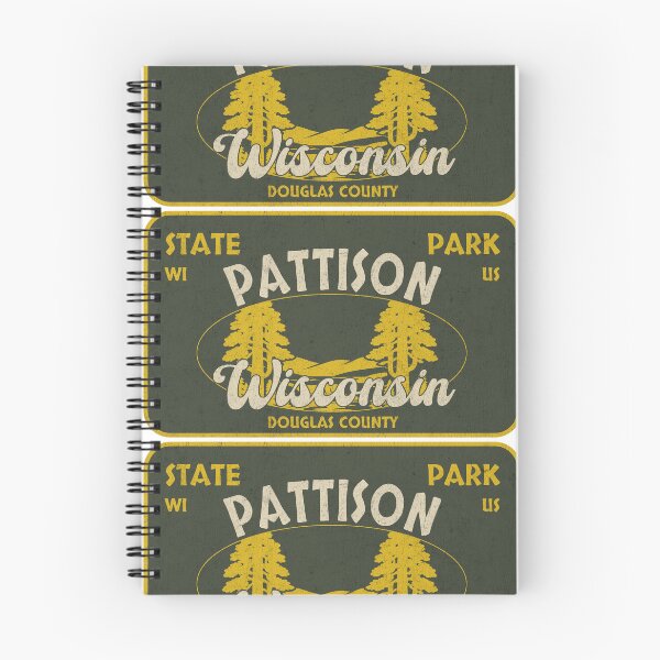 Item preview, Pattison State Park, Douglas County, Wisconsin, badge design designed and sold by Wanderful-roads.