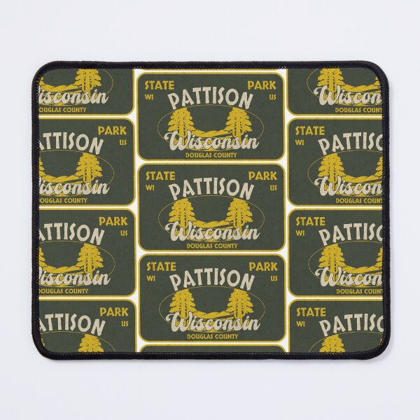 Item preview, Pattison State Park, Douglas County, Wisconsin, badge design designed and sold by Wanderful-roads.