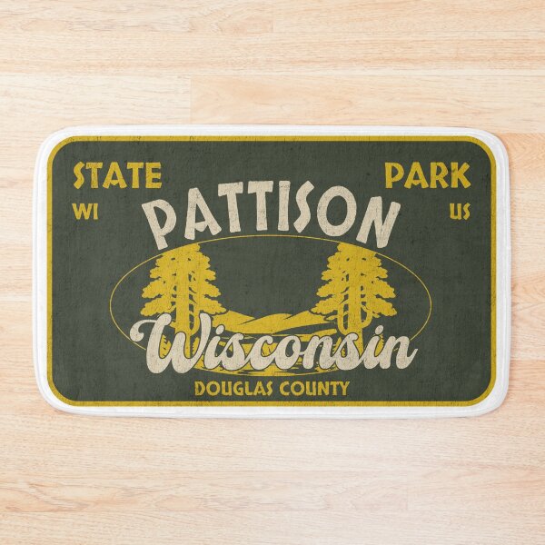 Item preview, Pattison State Park, Douglas County, Wisconsin, badge design designed and sold by Wanderful-roads.