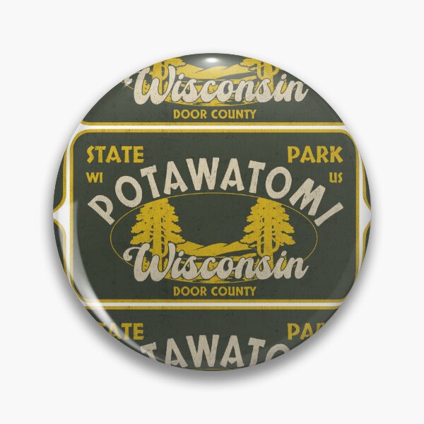 Item preview, Potawatomi State Park, Door County, Wisconsin, badge design designed and sold by Wanderful-roads.